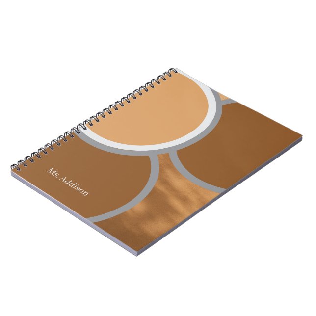 Sprial bound personalized name notebook (Left Side)