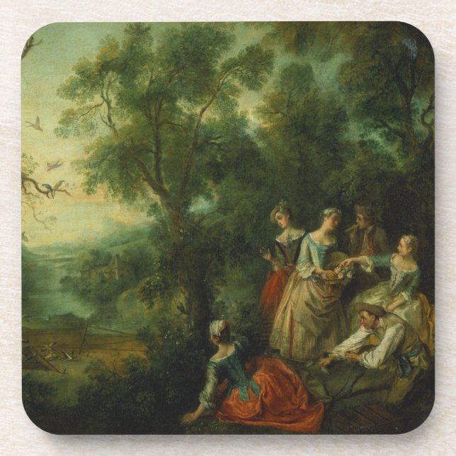 Spring, 1738 (oil on canvas) coaster (Front)