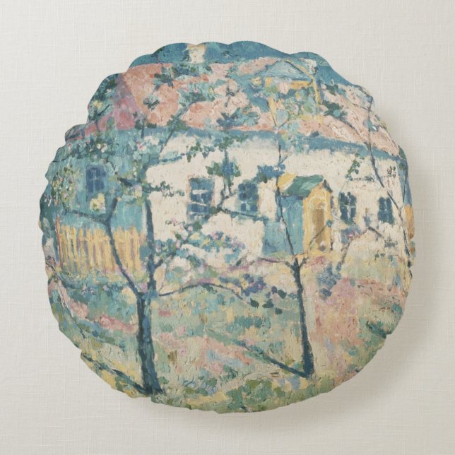 Spring, 1904 round pillow (Front)
