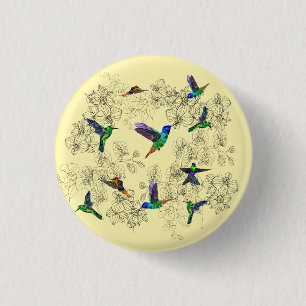 Spring 1 Inch Round Button