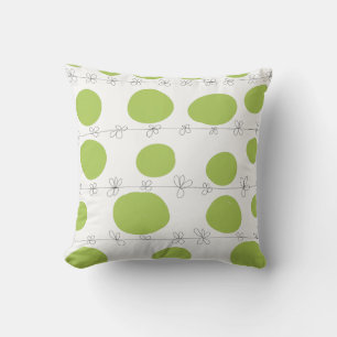 Spring 2017 greens Custom All-Over-Print pillow. Throw Pillow