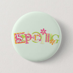 Spring 2 Inch Round Button