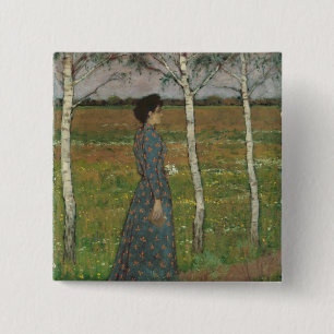 Spring 2 Inch Square Button