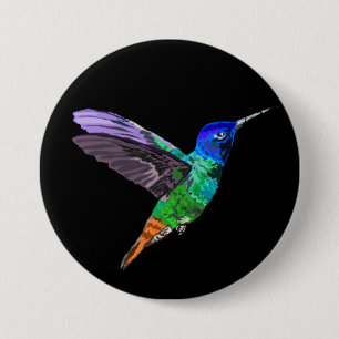 Spring 3 inch round button