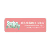 Spring a New Song Spring Season Address Labels