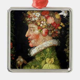 Spring, a series depicting the four seasons metal ornament
