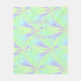 Spring Abstract Stars Fleece Blanket
