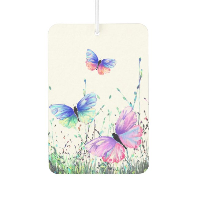 Spring Air Freshener Butterflies Flying in Nature (Front)
