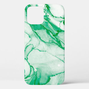 Spring Alcohol Ink Banner. Chinese Ink Painting. L iPhone 12 Case