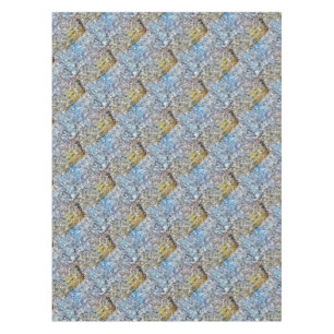 Spring Almond Blossom Pointillism Artwork Tablecloth