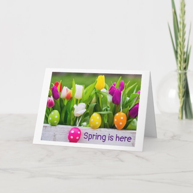 SPRING AND EASTER SPECIAL DAY FOR SPECIAL PEOPLE HOLIDAY CARD (Front)