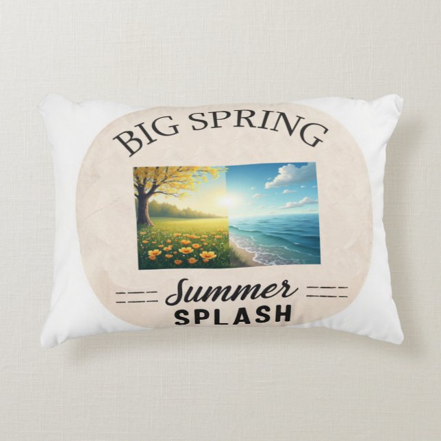 Spring and Summer Accent Pillow (Front)