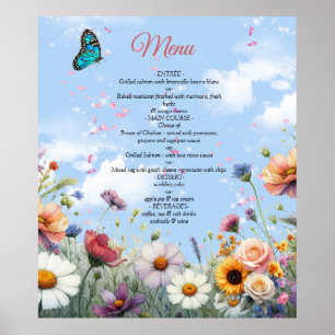 Spring and Summer Blooming Florals Poster