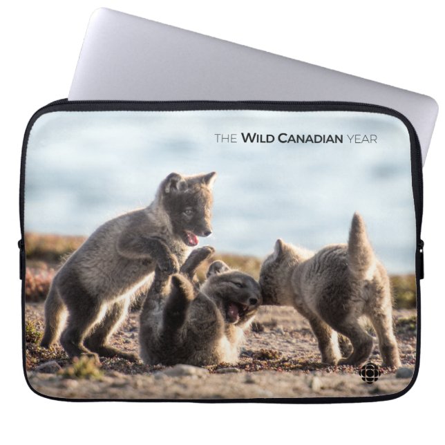 Spring - Arctic Fox Laptop Sleeve (Front)