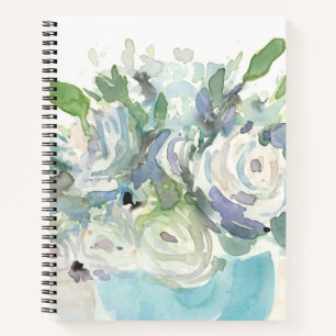 Spring Arrangement - Watercolor Bouquet Notebook