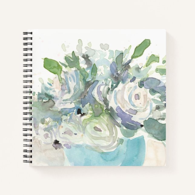 Spring Arrangement - Watercolor Bouquet Notebook (Front)