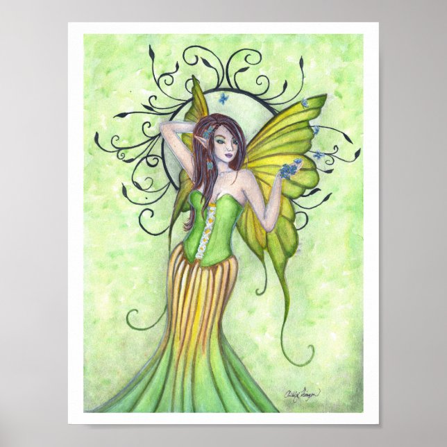 Spring Arrival Fairy Poster Print (Front)