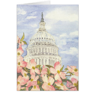 Spring at the Capitol Blank Card