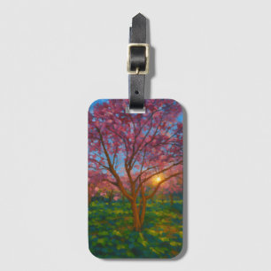 Spring Awakening – Blooming Tree Landscape Luggage Tag