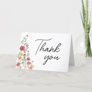 Spring Baby in Bloom Baby Shower  Thank You Card