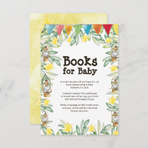 Spring Baby Shower Book Request Enclosure Card