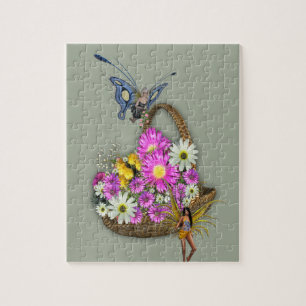 Spring basket gatherers jigsaw puzzle