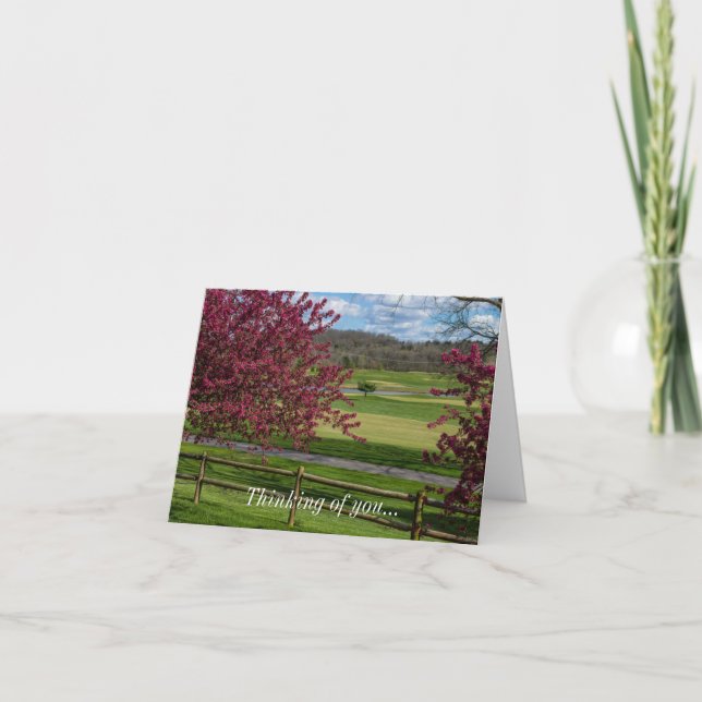Spring Beauty At Rivercut Thinking Of You Card (Front)