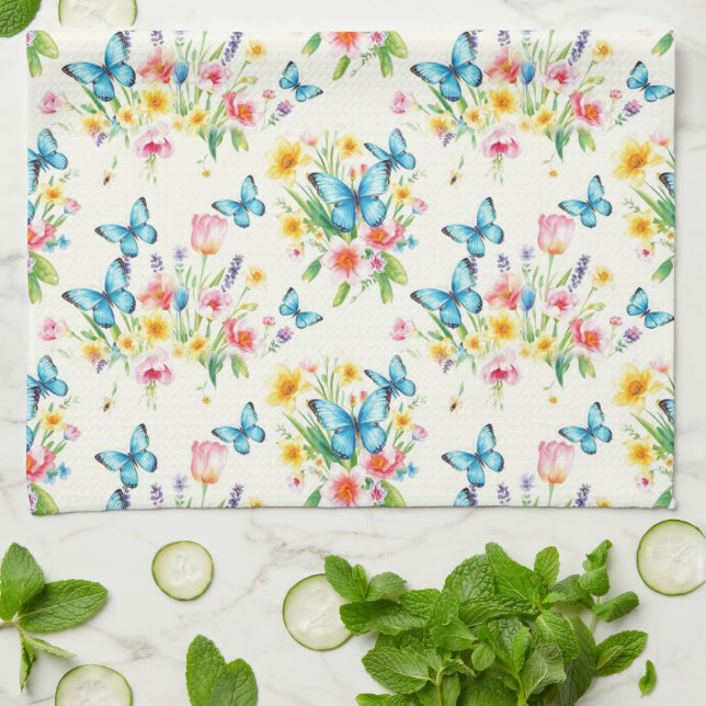 Spring Beauty Kitchen Towel (Folded)