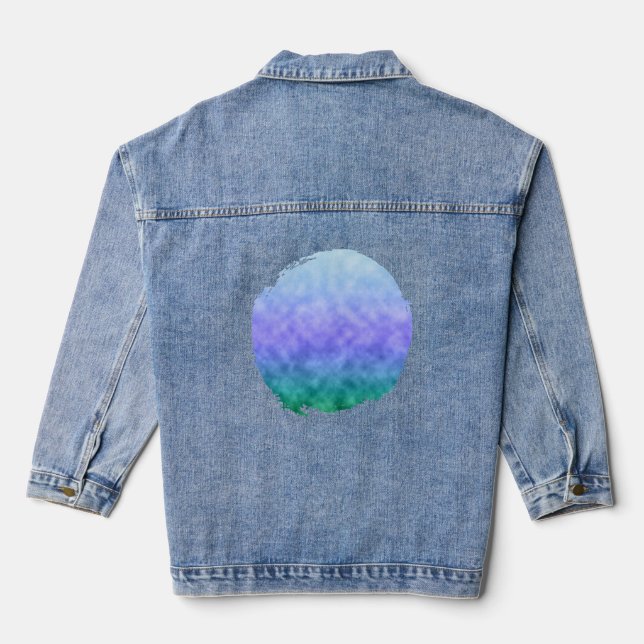 Spring Beneath the Sky Denim Jacket (Back)