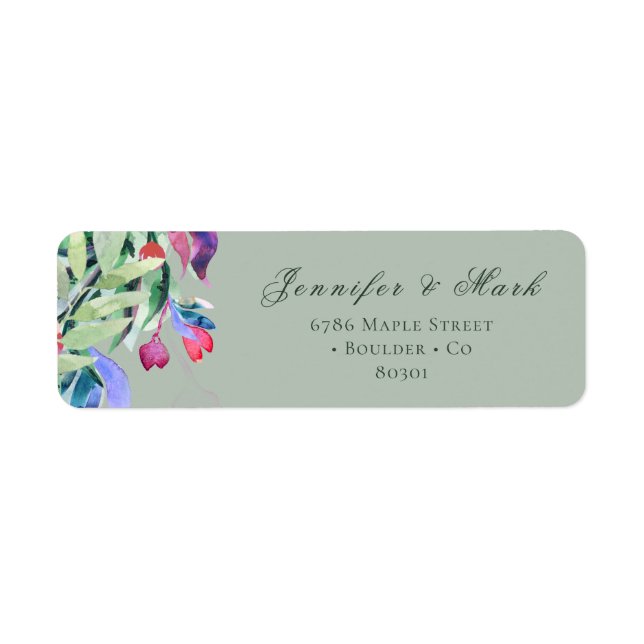 Spring Berries Return Address Label (Front)