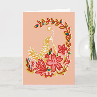 Spring Bird dreaming about Love Card