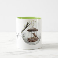 Spring Bird in Bird Feeder