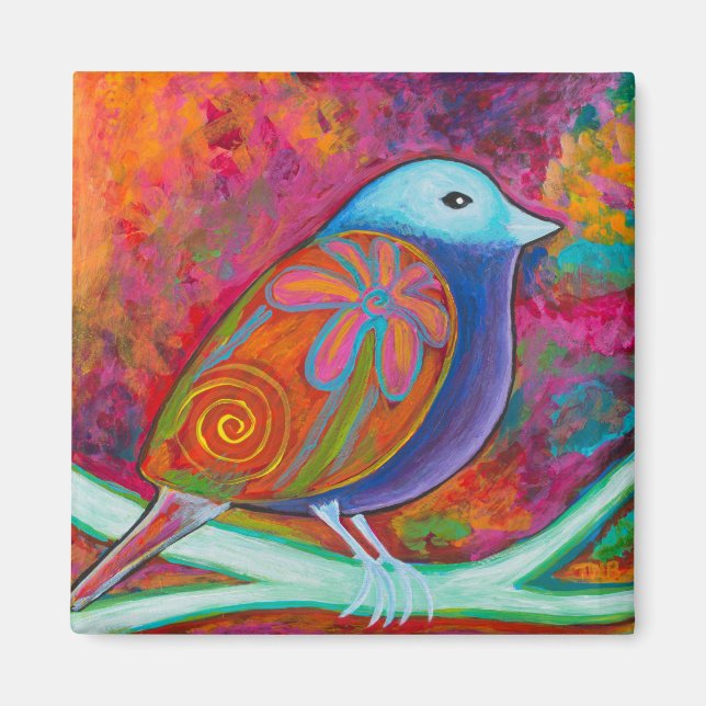Spring Bird Magnet (Front)