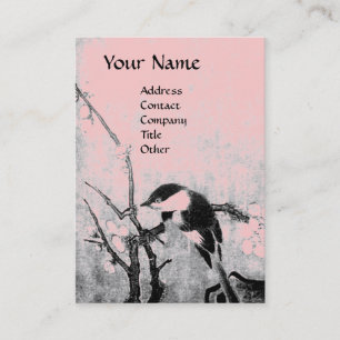 SPRING BIRD,pink violet brown Business Card