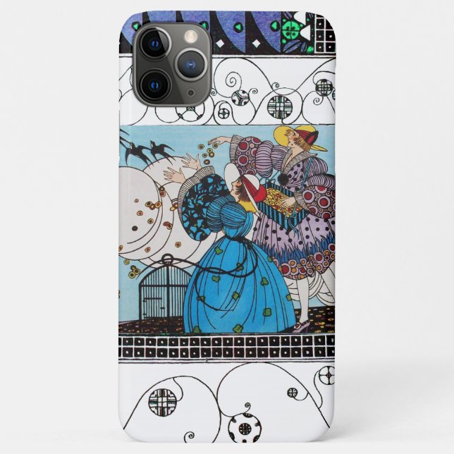 SPRING BIRDS AND SWIRLS / FASHION COSTUME DESIGNER Case-Mate iPhone CASE (Back)