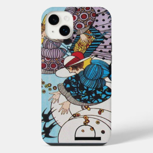 SPRING BIRDS / FASHION COSTUME DESIGNER MONOGRAM iPhone 14 PLUS CASE