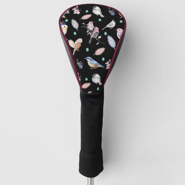 Spring Birds Pattern Golf Head Cover (Front)
