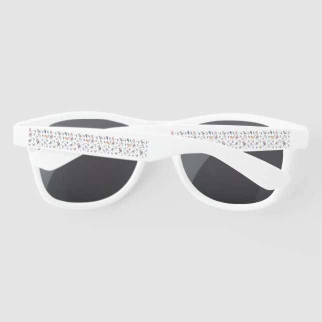 Spring Birds Pattern Sunglasses (Back)
