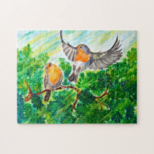 Spring Birds Puzzle - Painting
