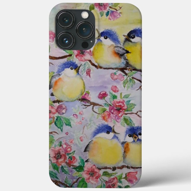 Spring Birds Sparrows Case-Mate iPhone Case (Back)