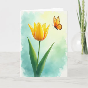 Spring Birthday Floral Insect Card