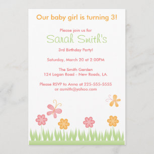 Spring Birthday Invitation