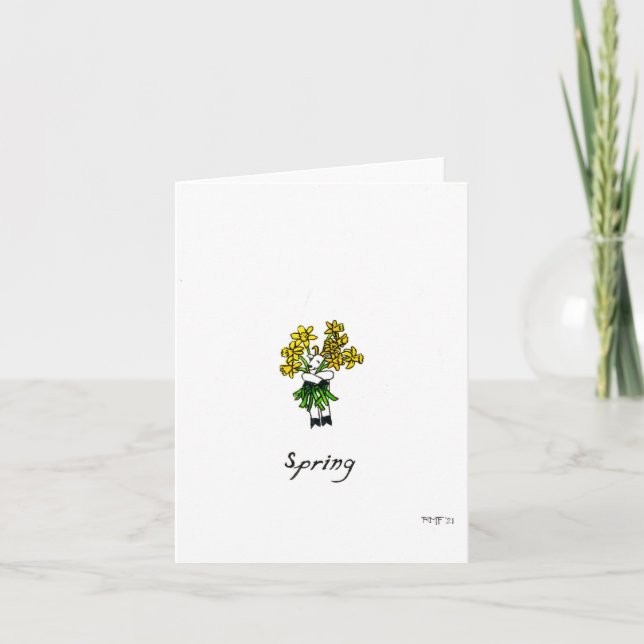 "Spring," blank greeting card (Front)