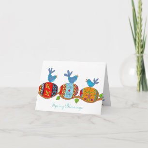 Spring Blessings Ukrainian Folk Art Card