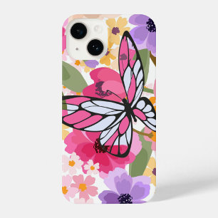 Spring Bloom Butterfly Design  iPhone 14 Case