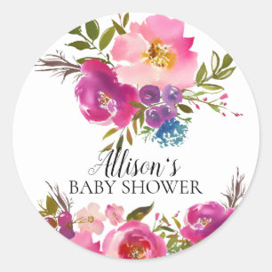 Spring Bloom Floral Baby Shower Envelope Seal
