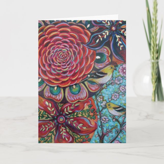 Spring Bloom Greeting Card (Front)