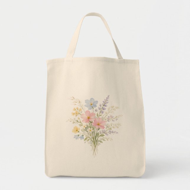 Spring Bloom Tote Bag (Front)