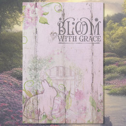 Spring Bloom w/Grace Floral Bunny Tissue Paper