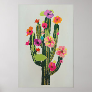 Spring Blooming Cactus Printable Wall Art